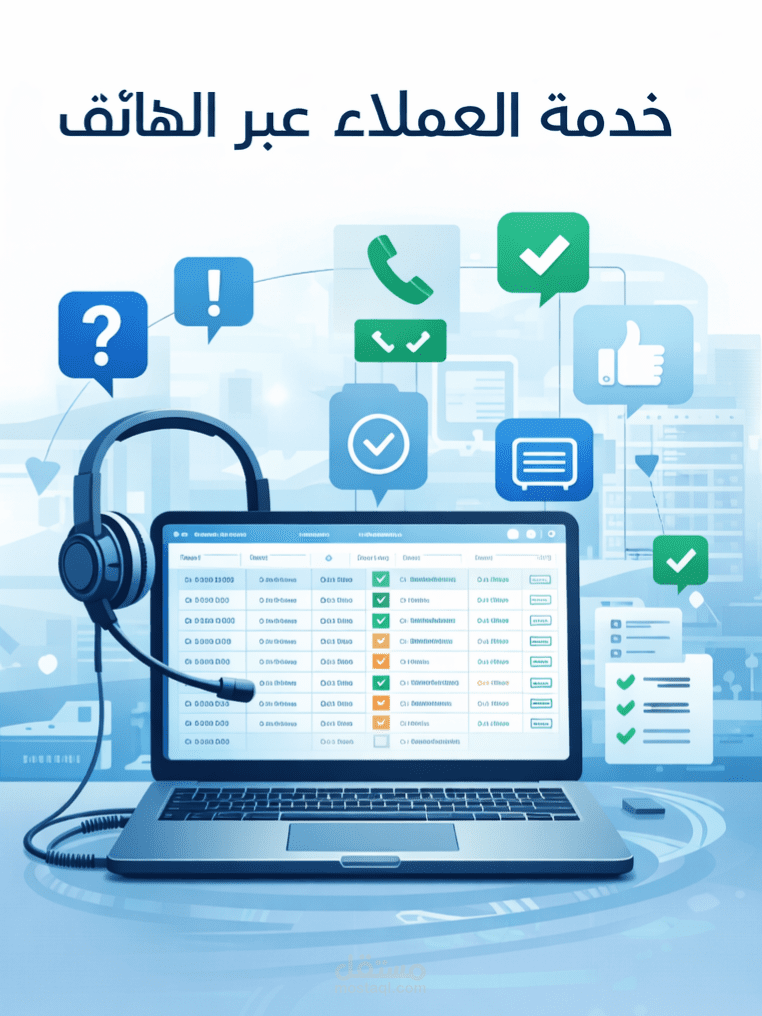 خدمة عملاء عبر الهاتف
