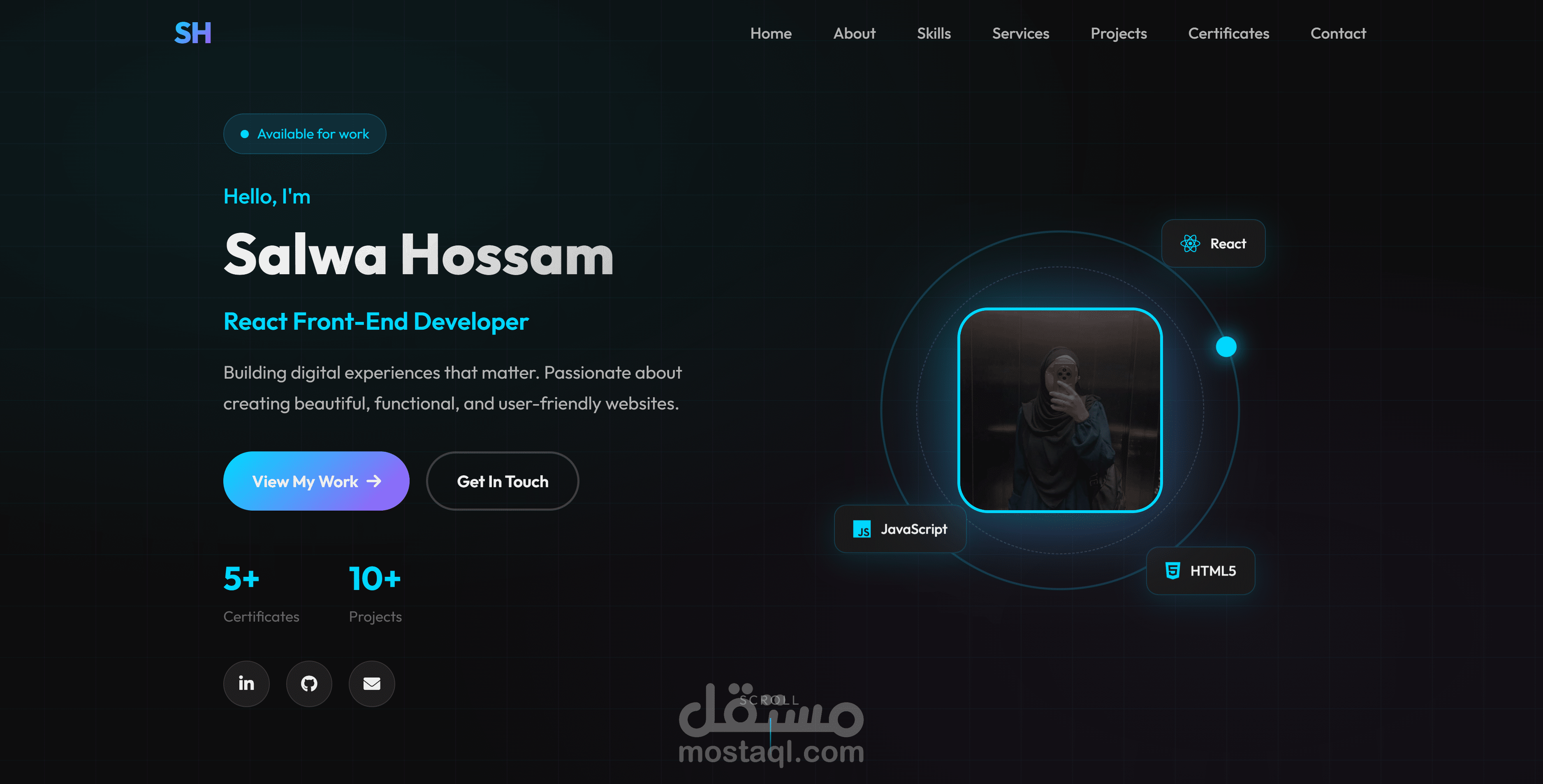 البرتفوليو الخاص بي: