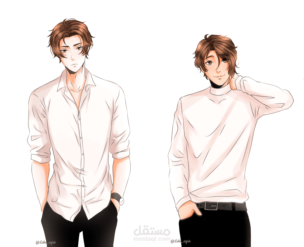 تصميم شخصيات باستايل رسم الانمي كرتون تشيبي