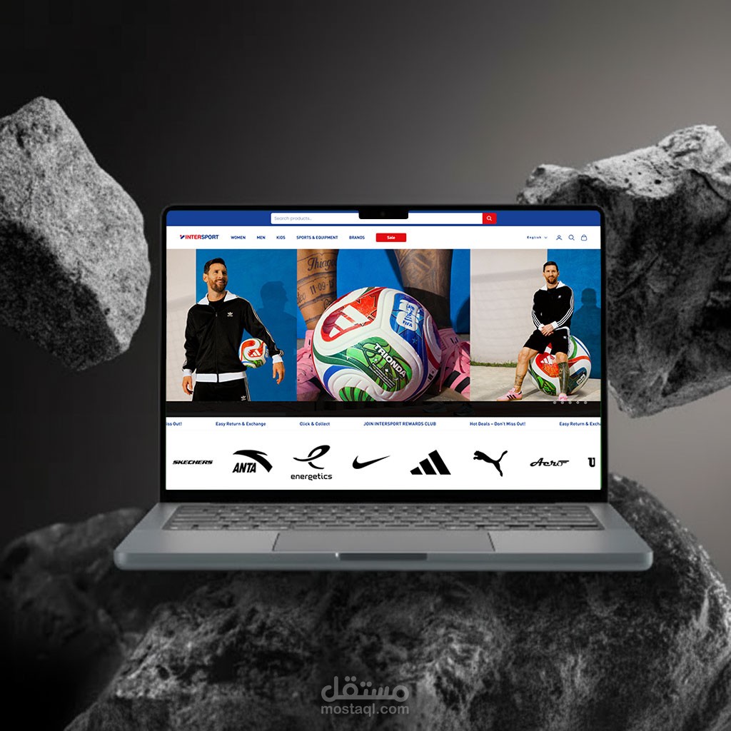 انشاء متجر الكتروني علي شوبيفاي Intersport Egypt