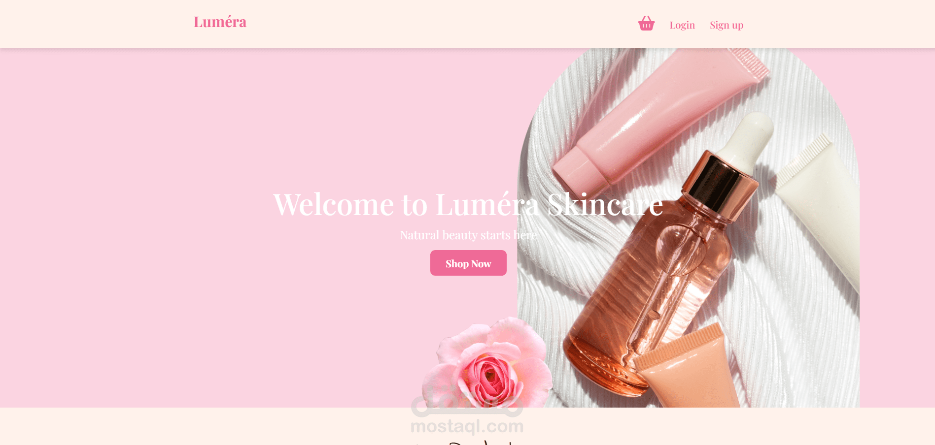 Luméra (Skin Care Website)