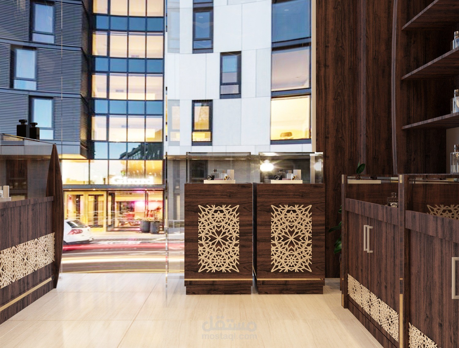 تصميم داخلي لمحلل عطور