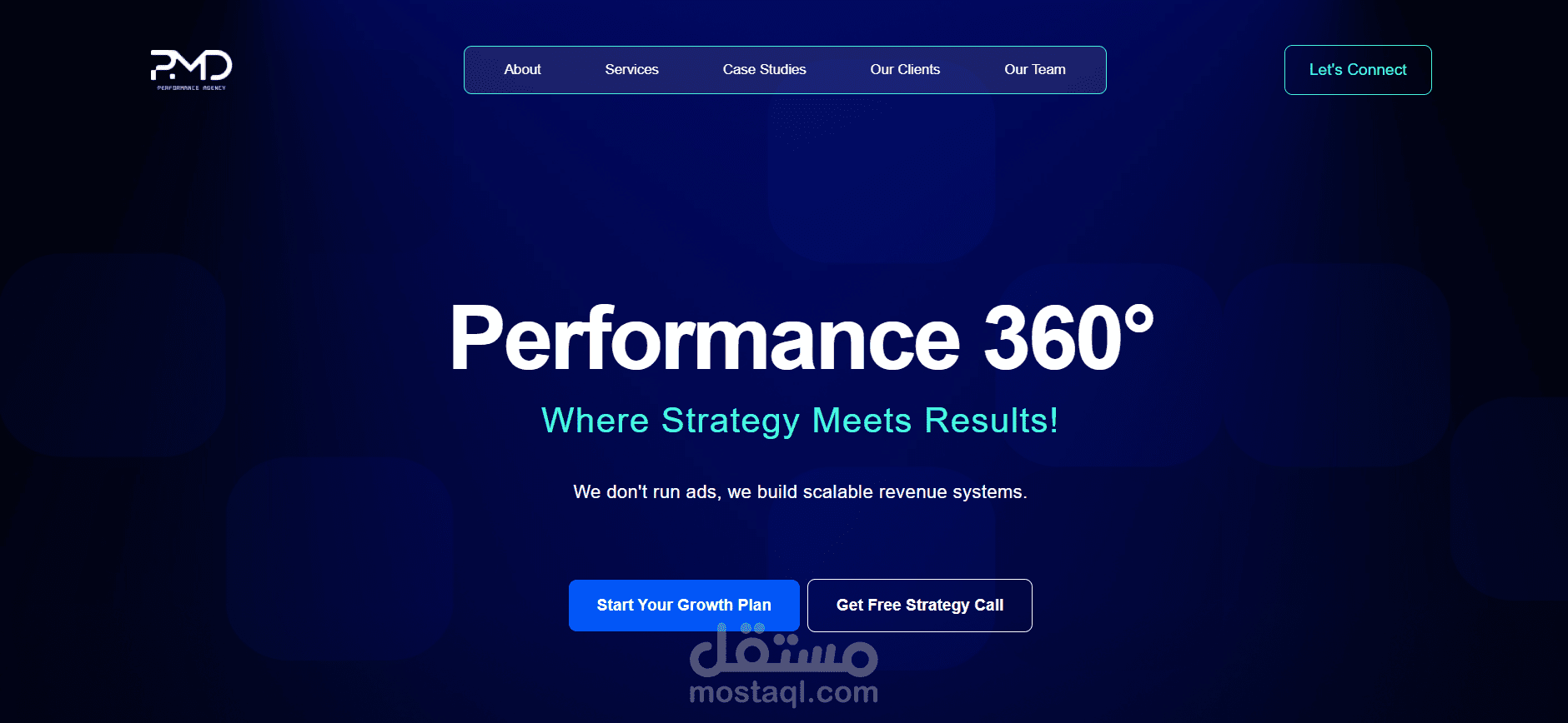 موقع لشركة ماركيتنج ديناميكي ومتجاوب مع جميع الاجهزة