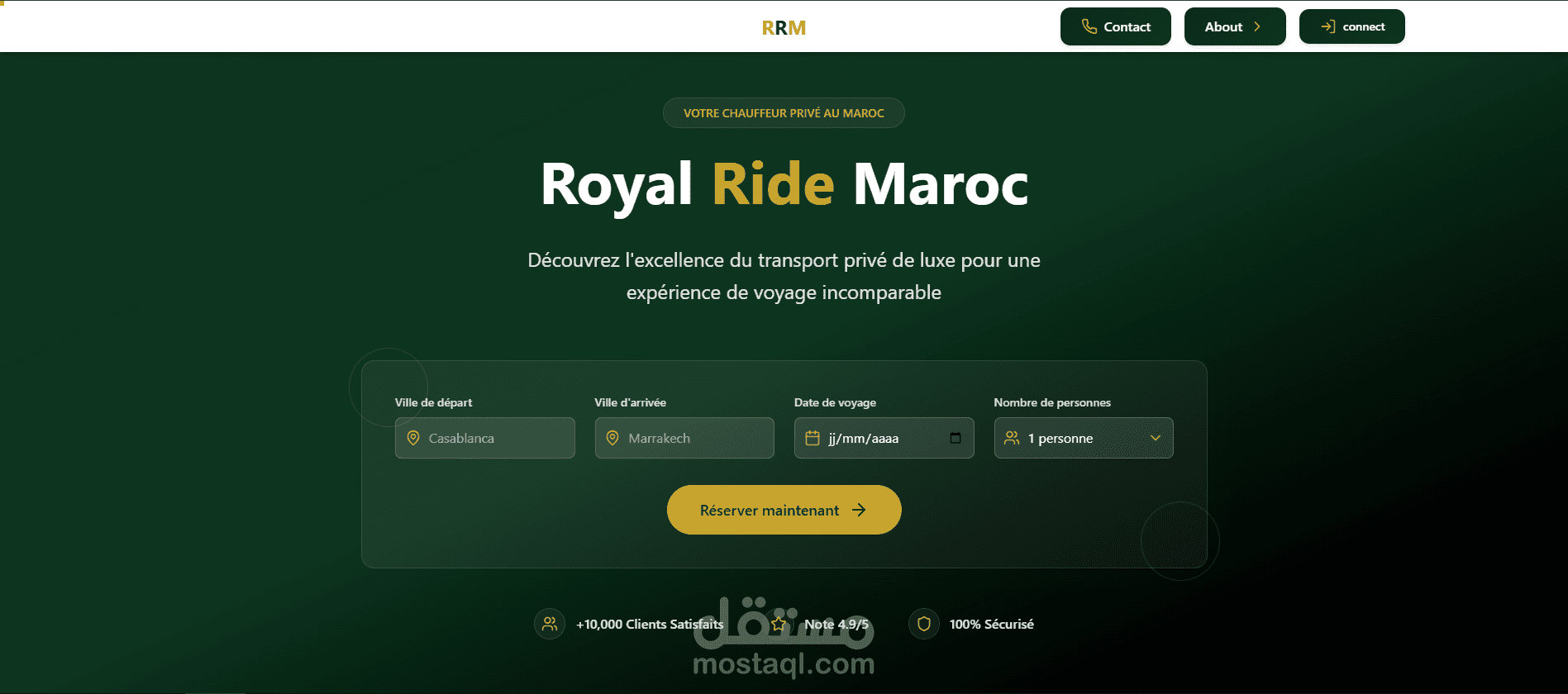 Full-Stack Developer — Royal Ride Maroc