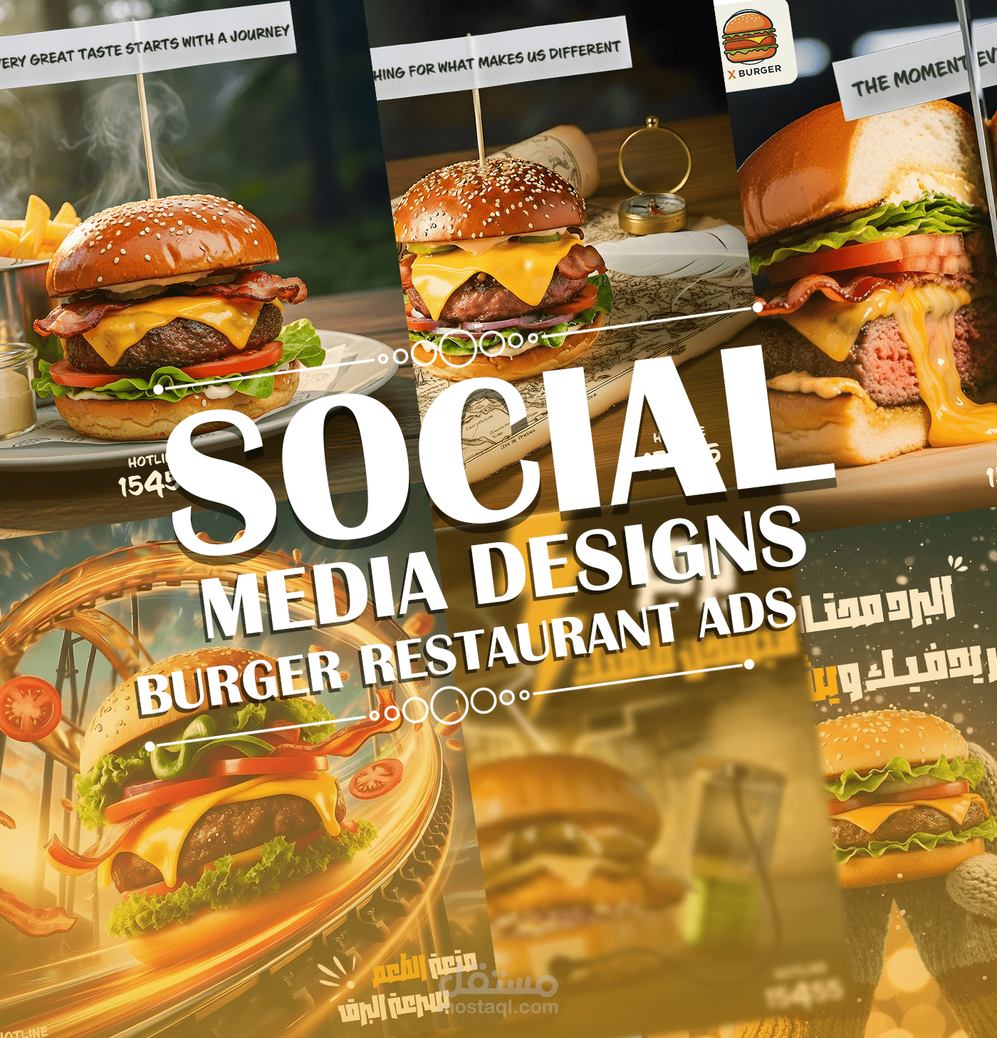 X Burger | Brand Story & Social Media Visuals