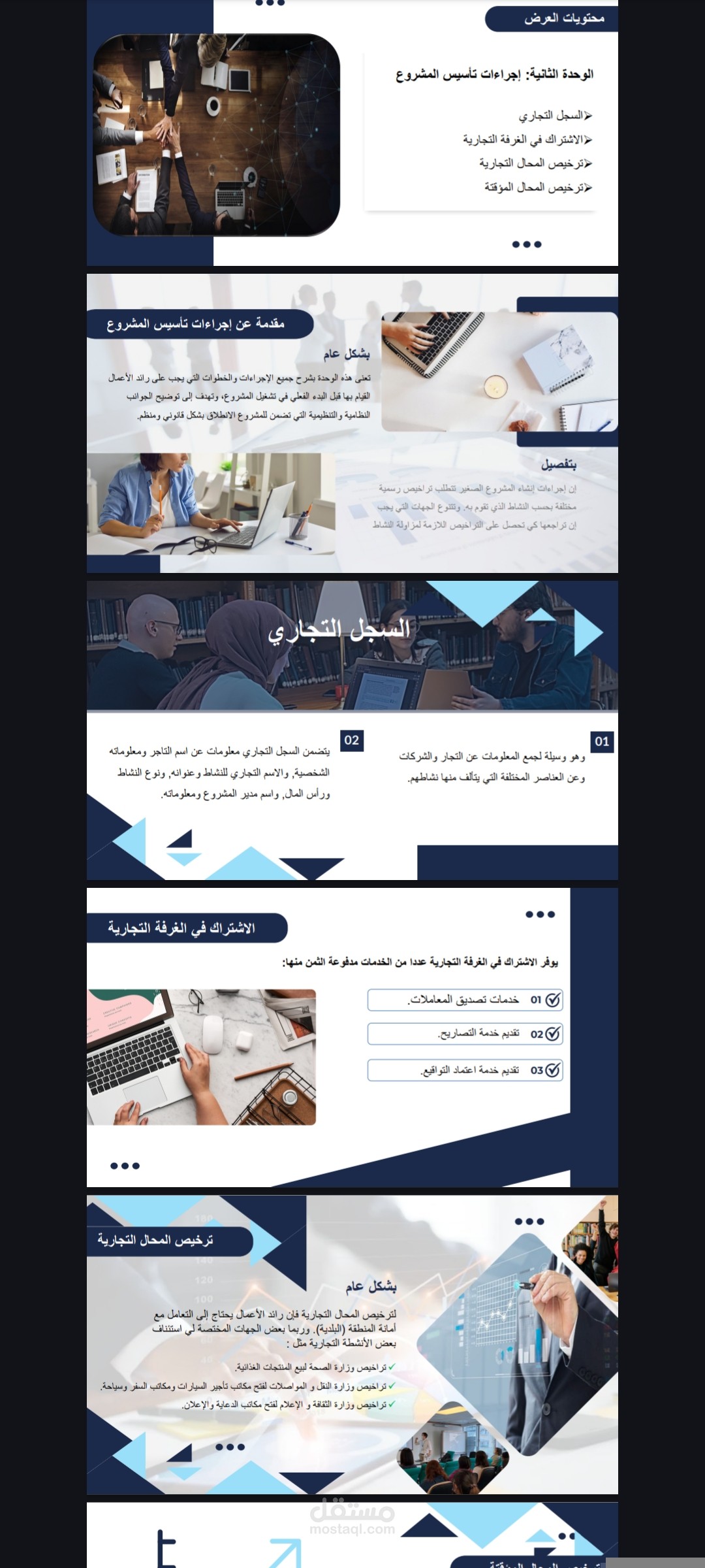 عرض تقديمي عن ادارة الاعمال