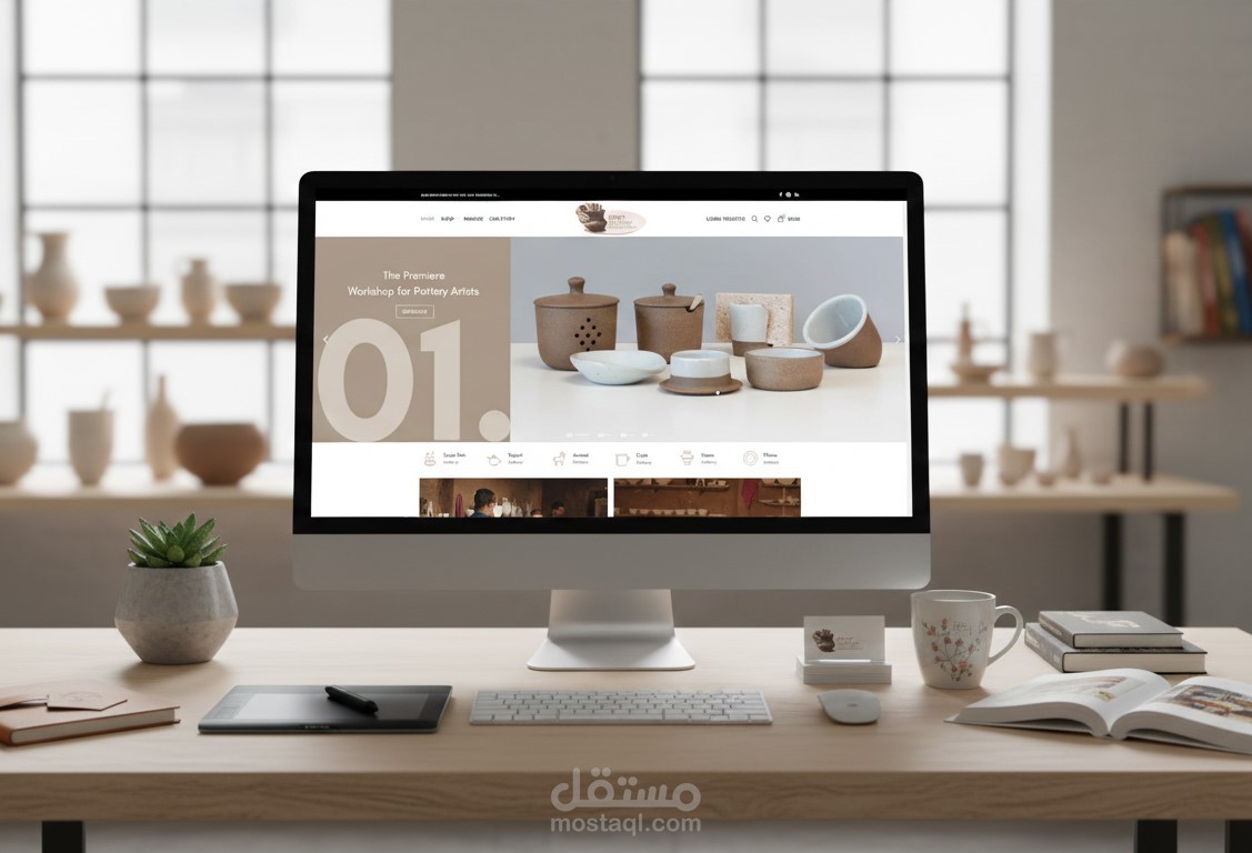 تصميم وتطوير متجر "Egypt Pottery" للمشغولات اليدوية والتراثية
