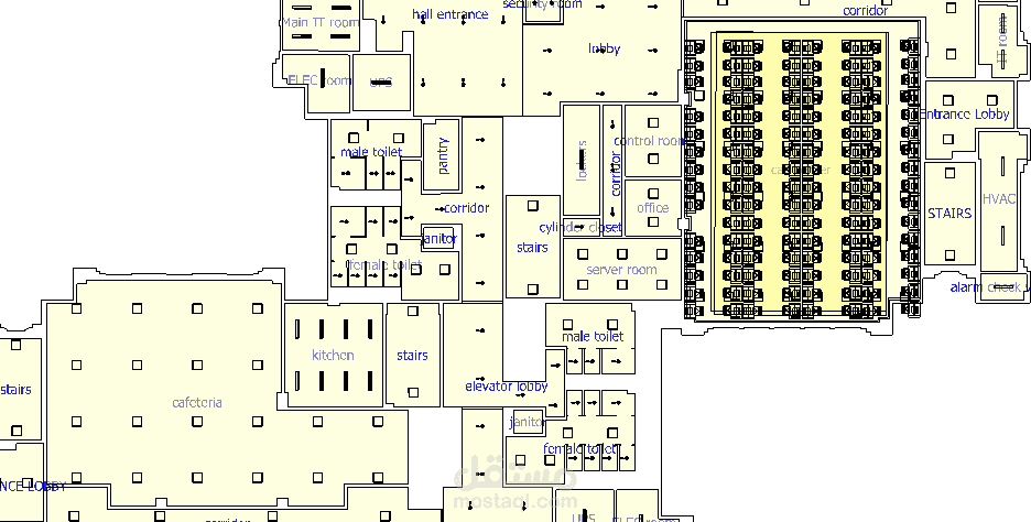 تصميم الانارة لمبنى Call Center