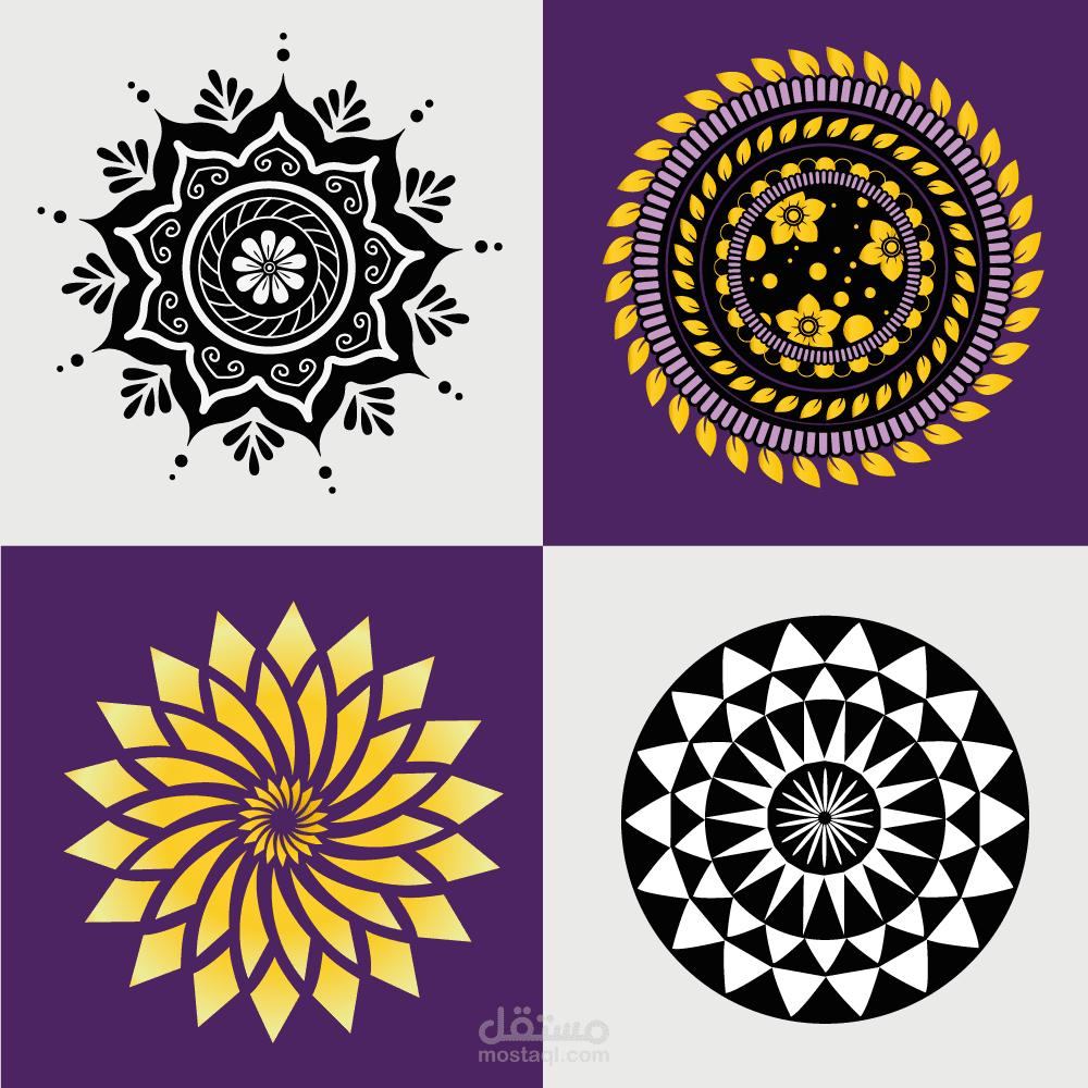 رسم زخارف وأشكال