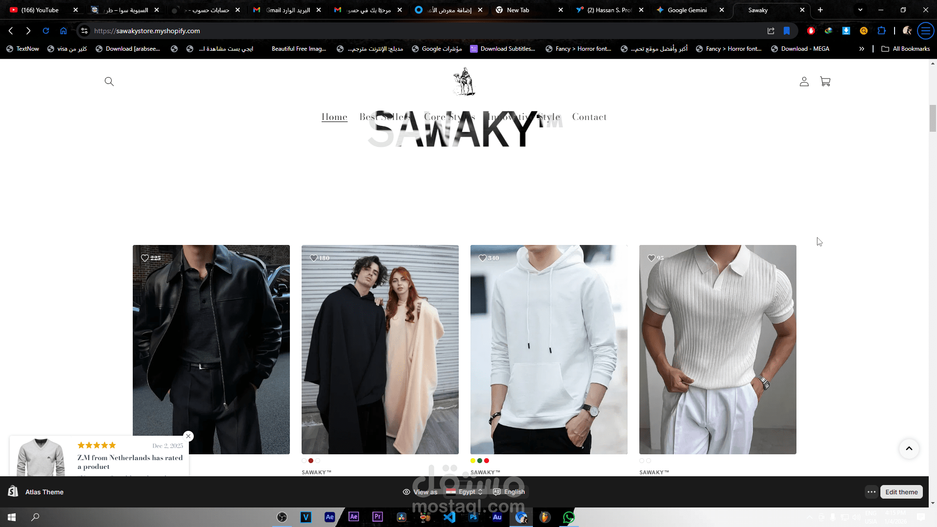 Shopify store for Sawaky™ brand