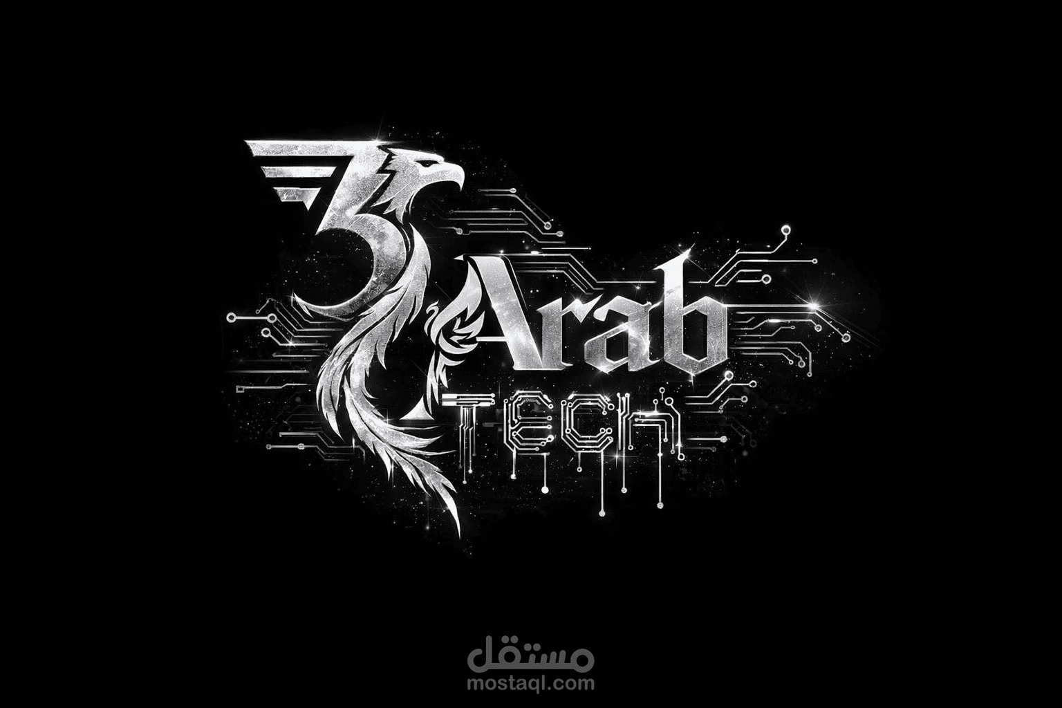 لوجو لصفحه تقنيه "3ArabTech"