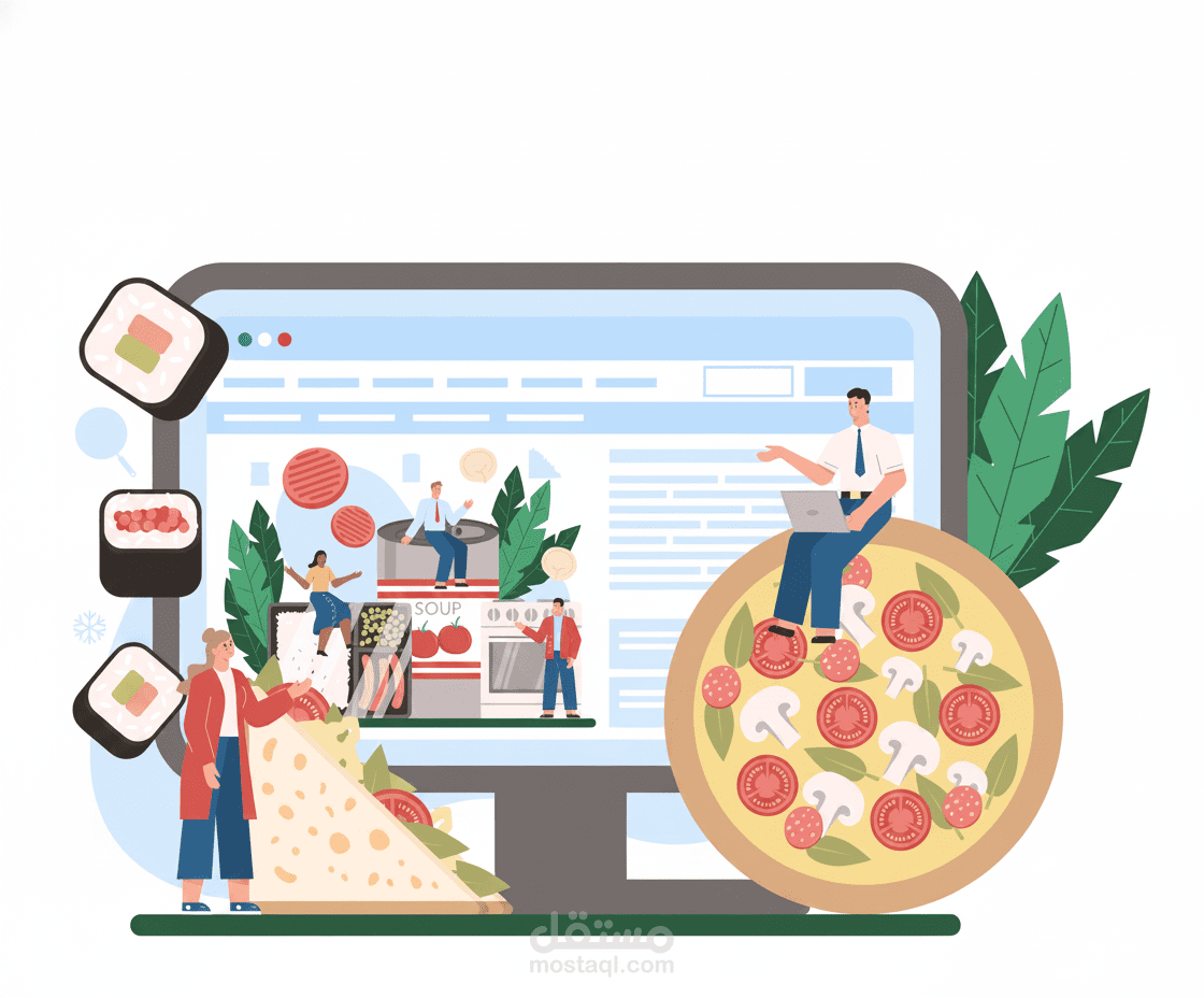 تطبيق سطح مكتب لإنشاء طلب بيتزا