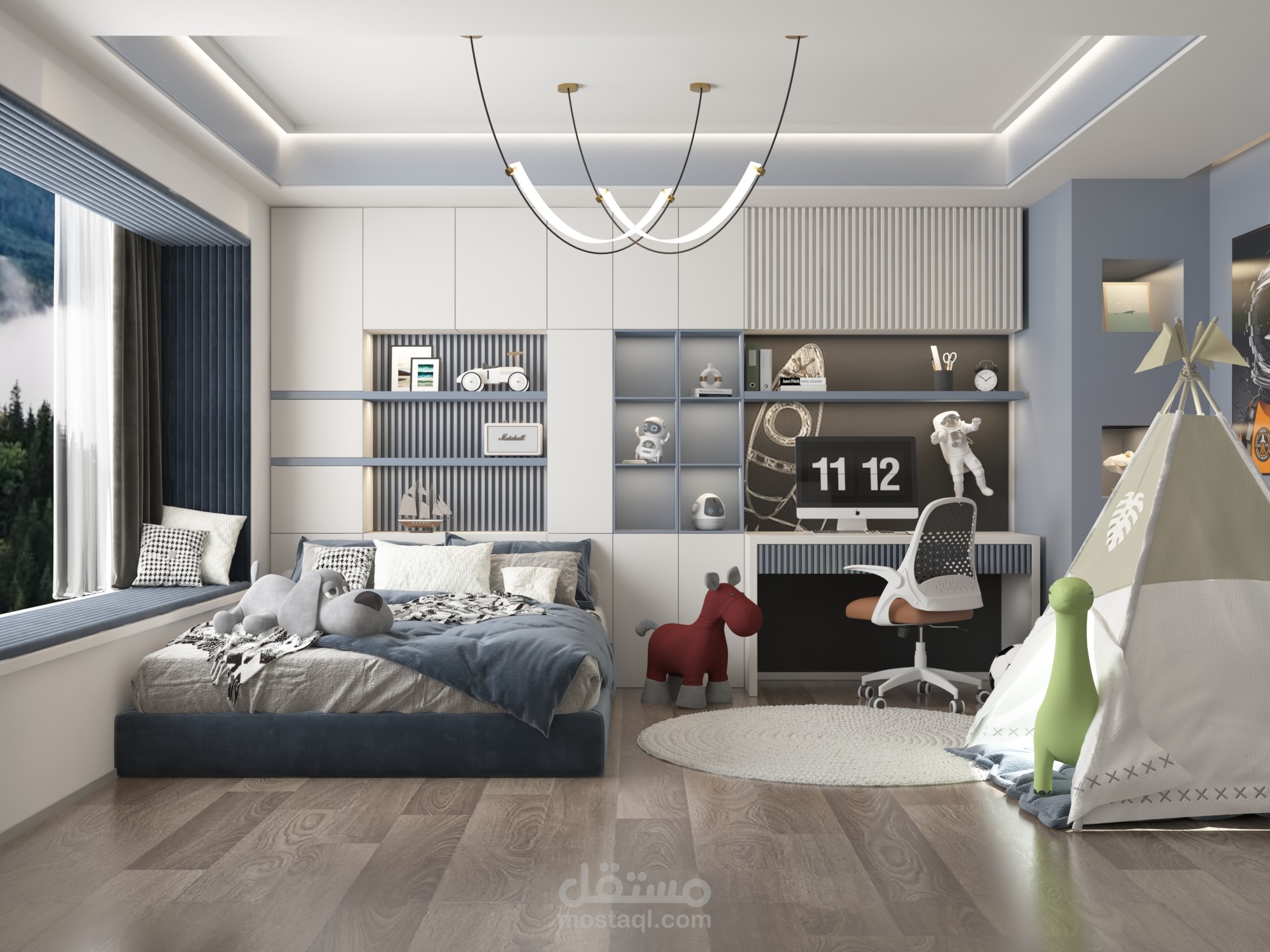 تصميم داخلي لغرفة نوم اطفال