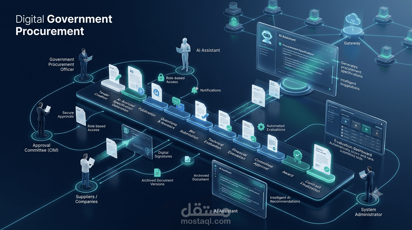 Al-Mizan — منصة رقمية للصفقات العمومية (Public Procurement)