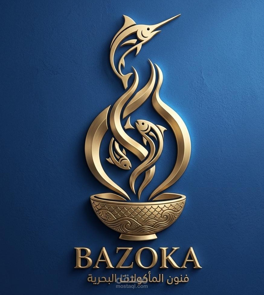 تصميم لوجو احترافي بنمط ذهبي ملكي (Logo Design & Branding