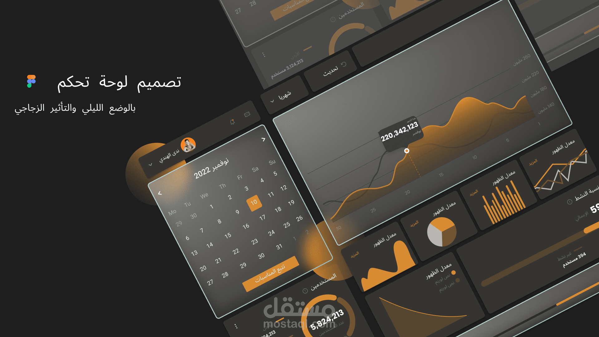 تصميم لوحة تحكم UX UI Design