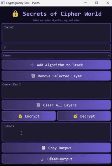 Cryptography Toolkit – تطبيق تشفير بواجهة رسومية باستخدام Python