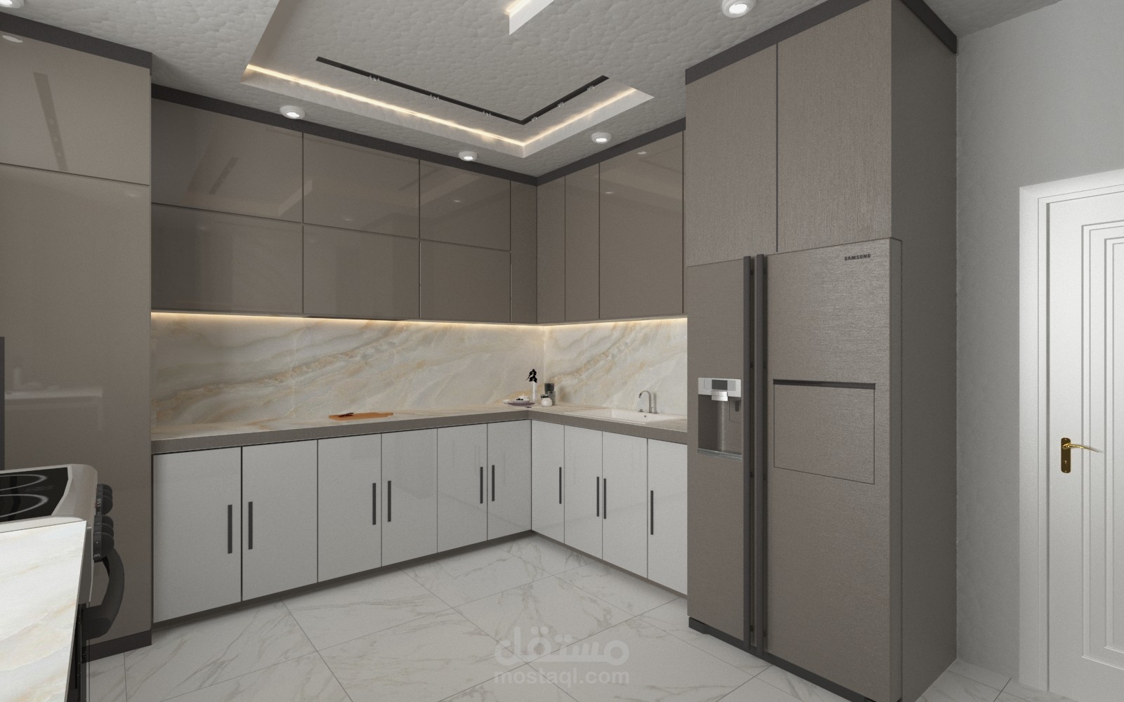 تصميم داخلي وديكور لمطبخ