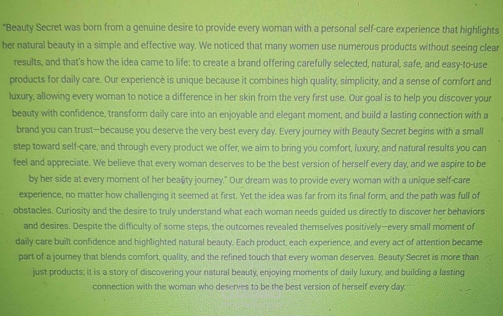 صناعة محتوى إبداعي لبراند تجميل: "Beauty Secret" كنموذج.  Creating creative content for a beauty brand: "Beauty Secret" as a model