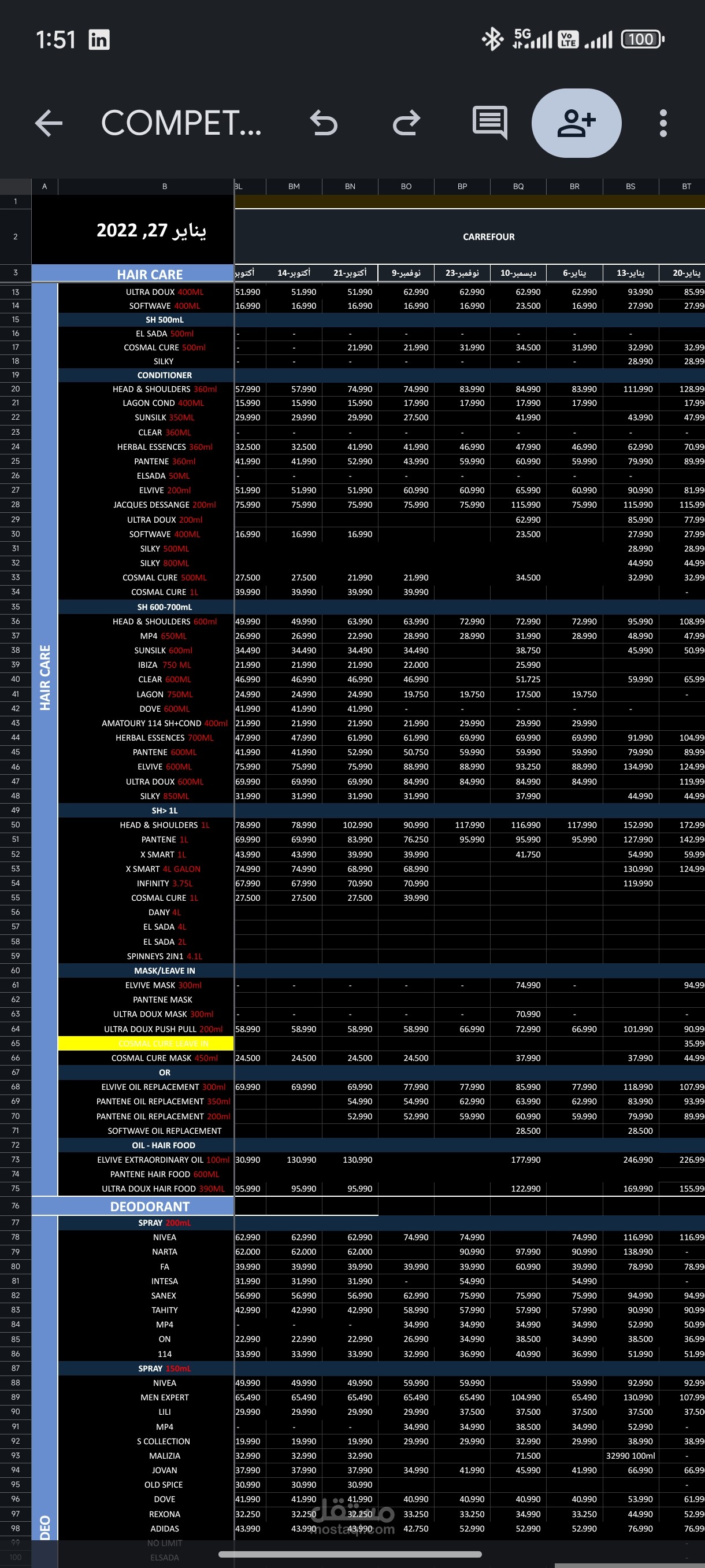 مقارنة اسعار