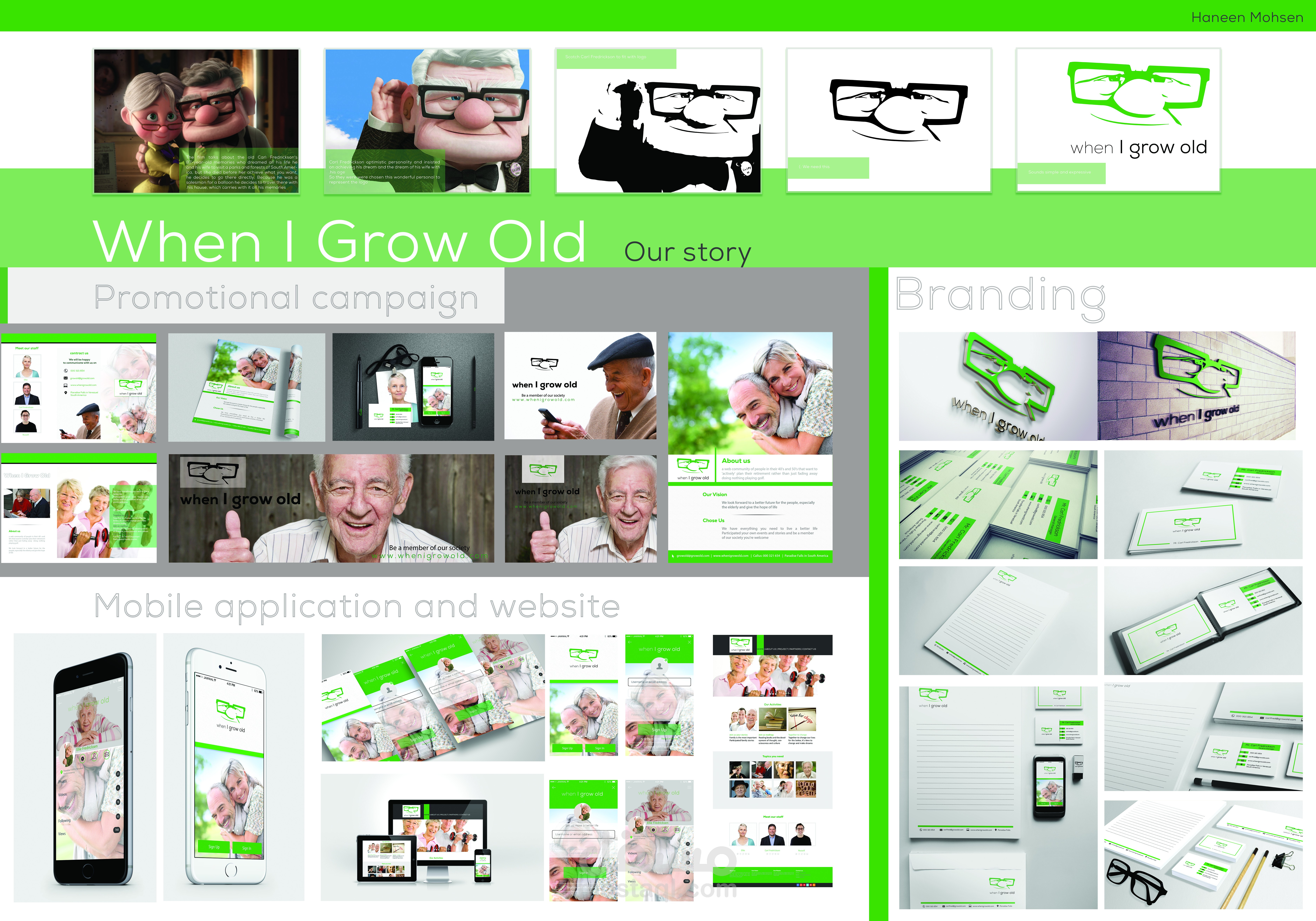 تصميم هوية تجارية ل "When I Grow Old"