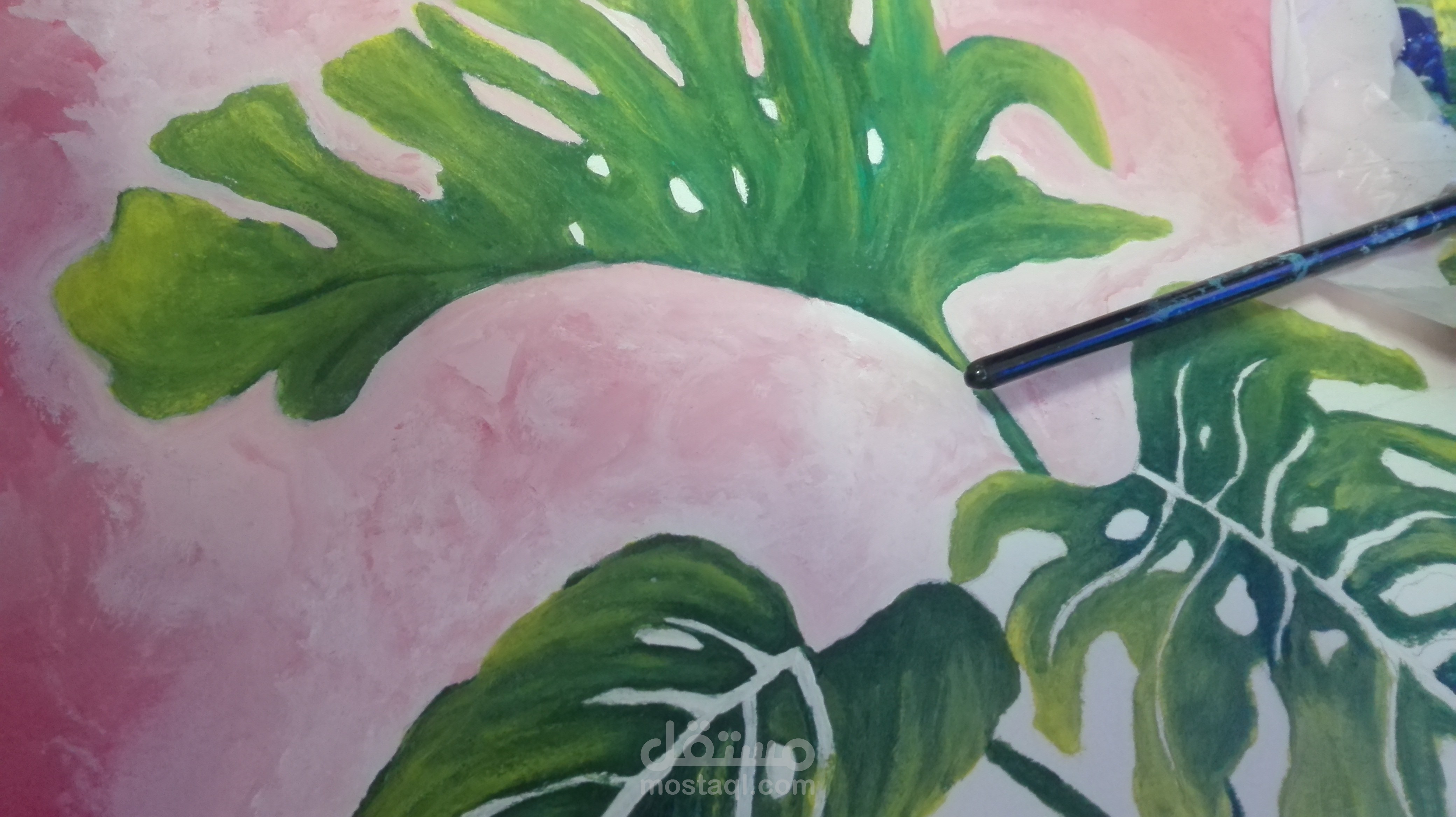 نفذت يدويا بالألوان الجواش