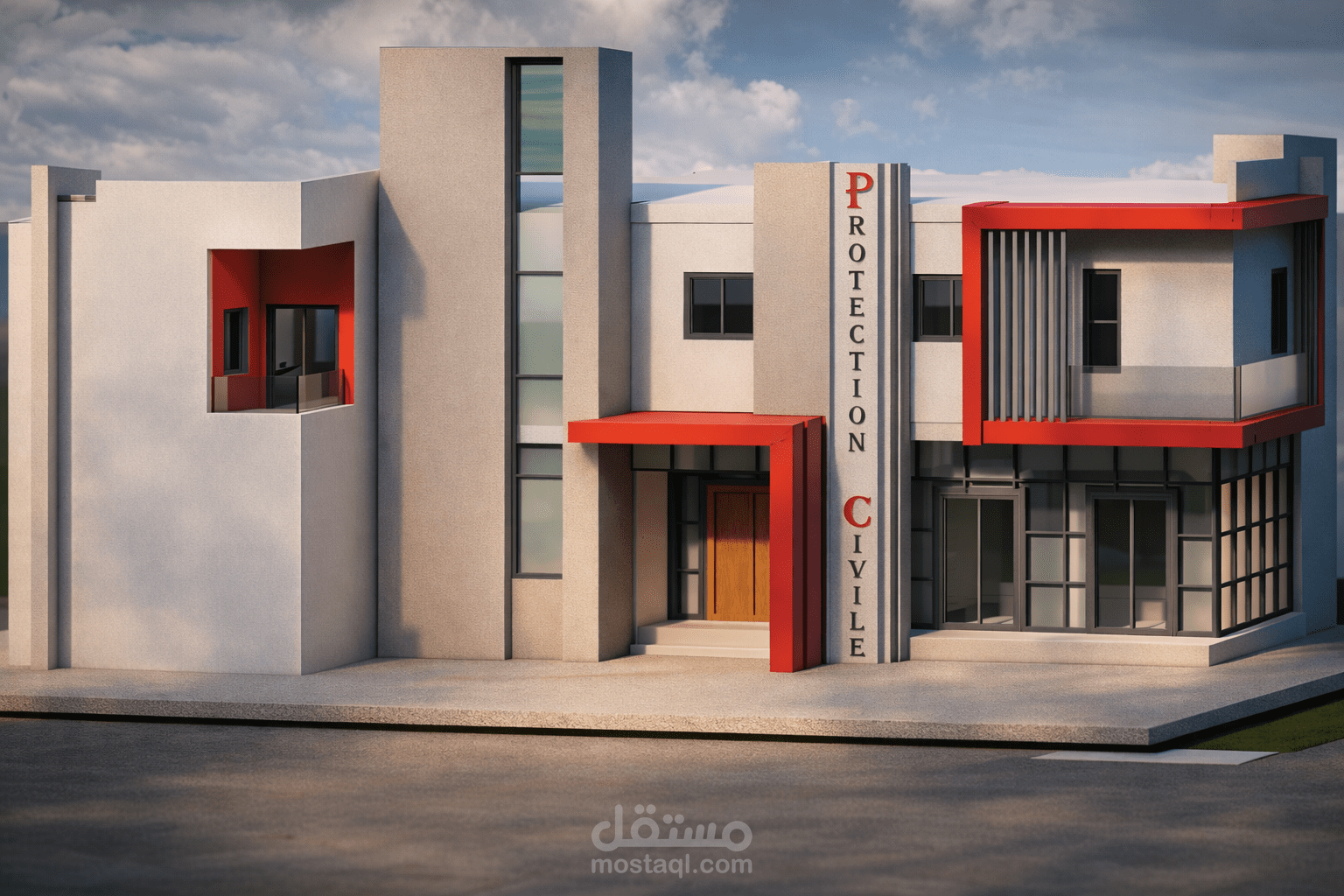 توسعة مقر الحماية المدنية