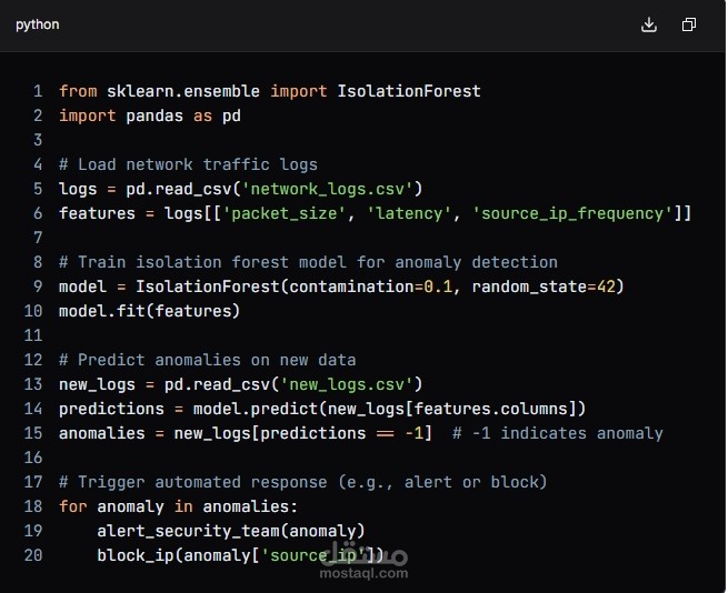 Cybersecurity Threat Detection and Response Framework