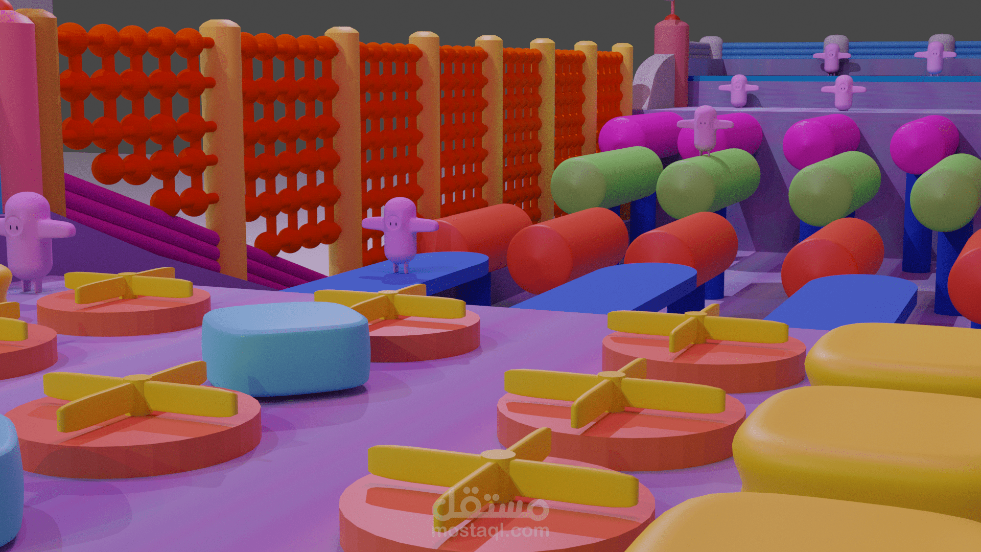 مشروع لعبة على برنامج بلندر