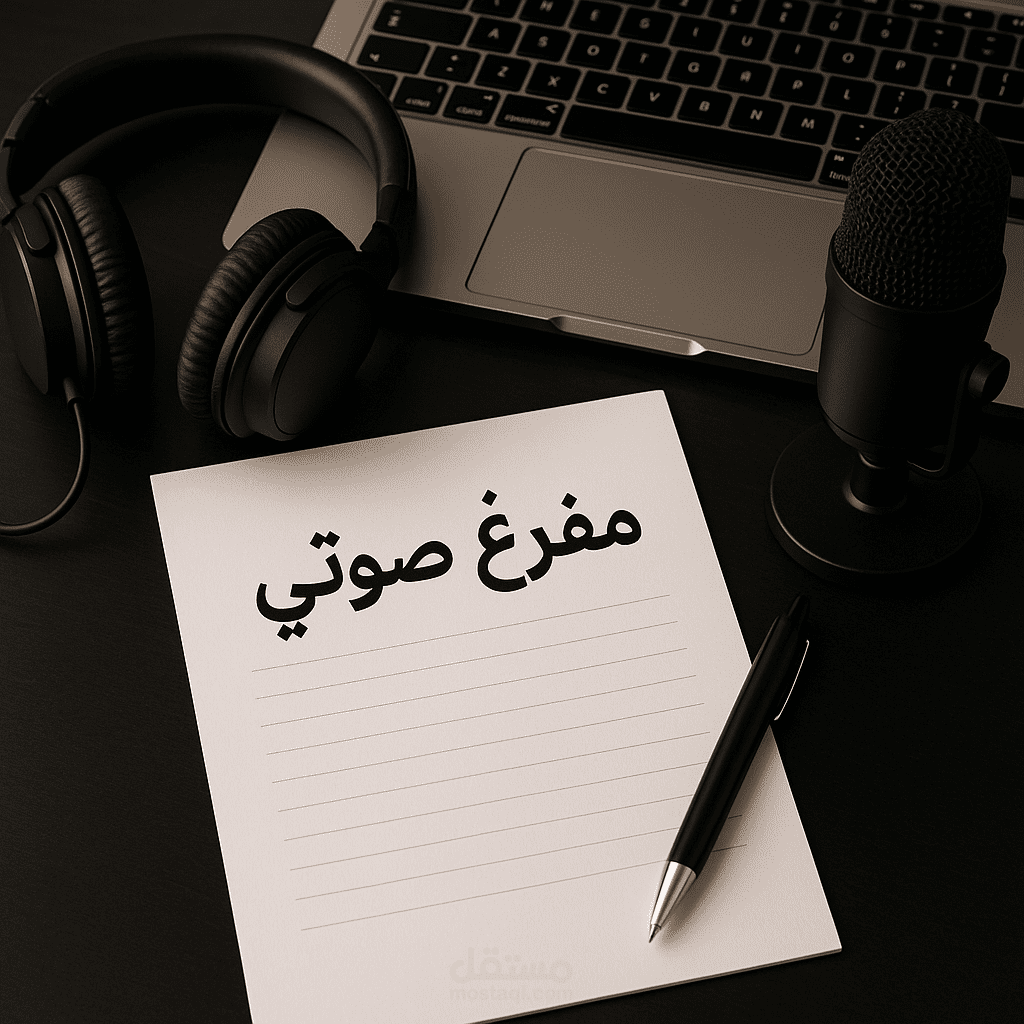 مفرغ صوتي محترف بخبرة تتجاوز الثلاث سنوات