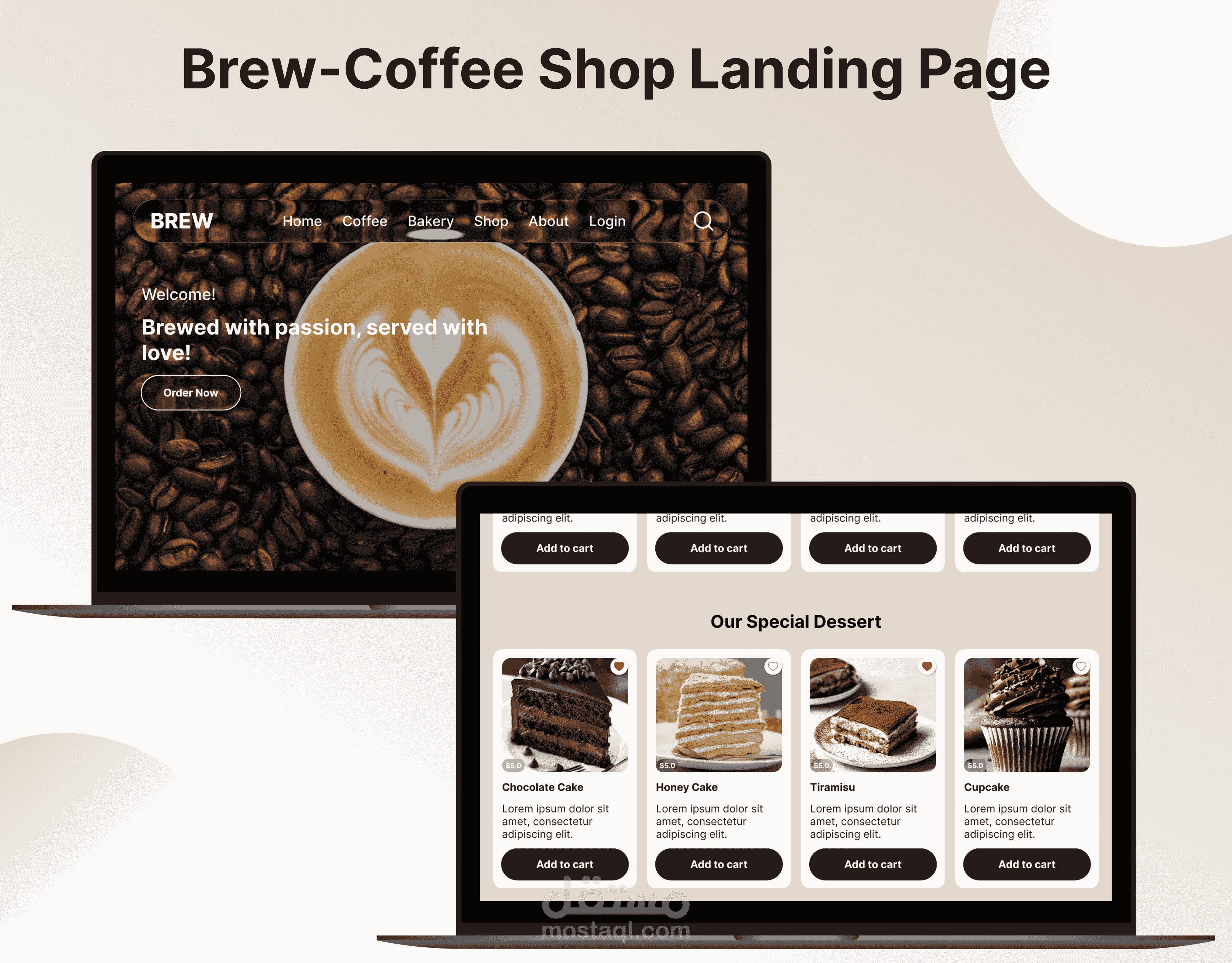 Brew-Coffee Shop Landing Page