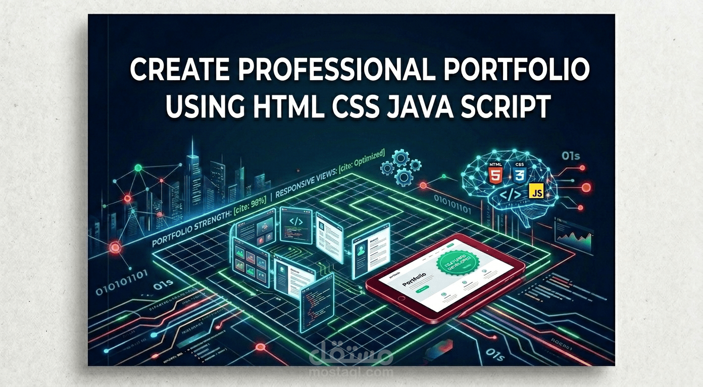 تصميم portfolio احترافي