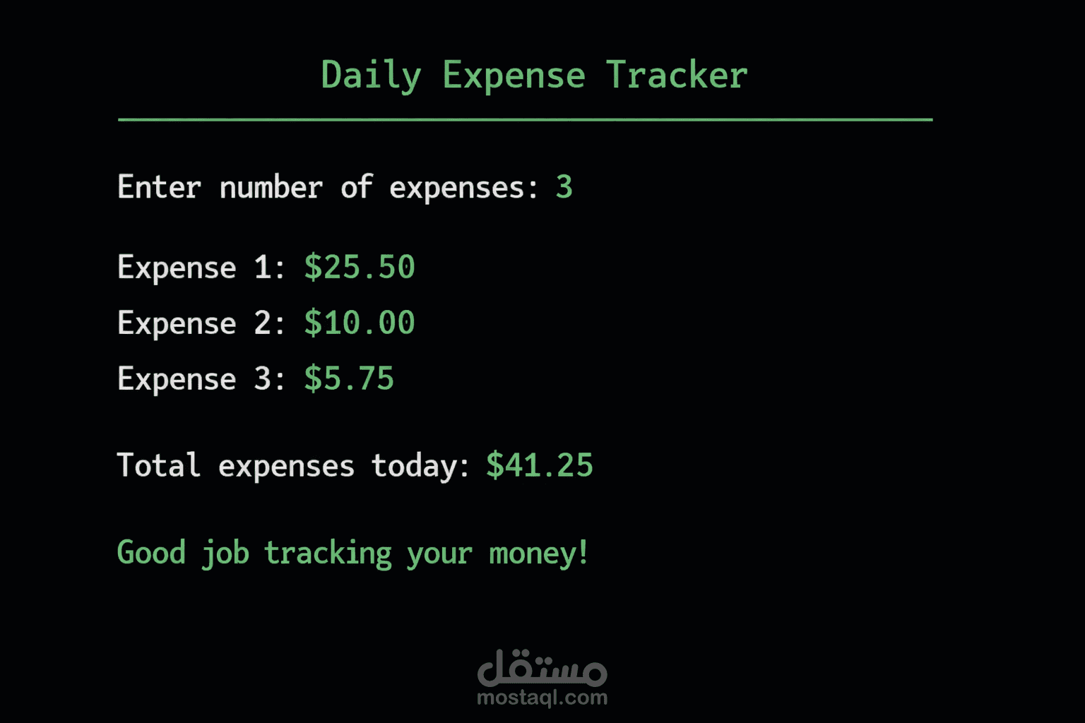Daily Expense Tracker