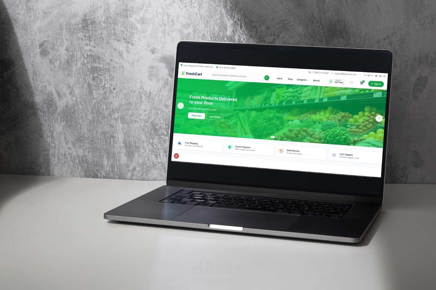 برمجة متجر إلكتروني متكامل (E-commerce) باستخدام Next.js و React