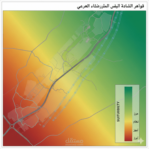 اختيار الموقع الأمثل لإنشاء محطة طاقة شمسية باستخدام تقنية الملاءمة المكانية (Site Suitability Analysis).