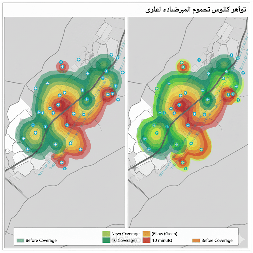 دراسة التغير المكاني (Change Detection) والزحف العمراني باستخدام صور الأقمار الصناعية (2010 - 2025).