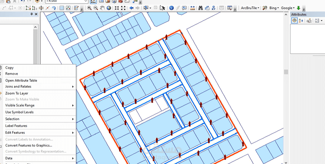 الإشراف المساحي على مشاريع البنية التحتية (UNRWA)