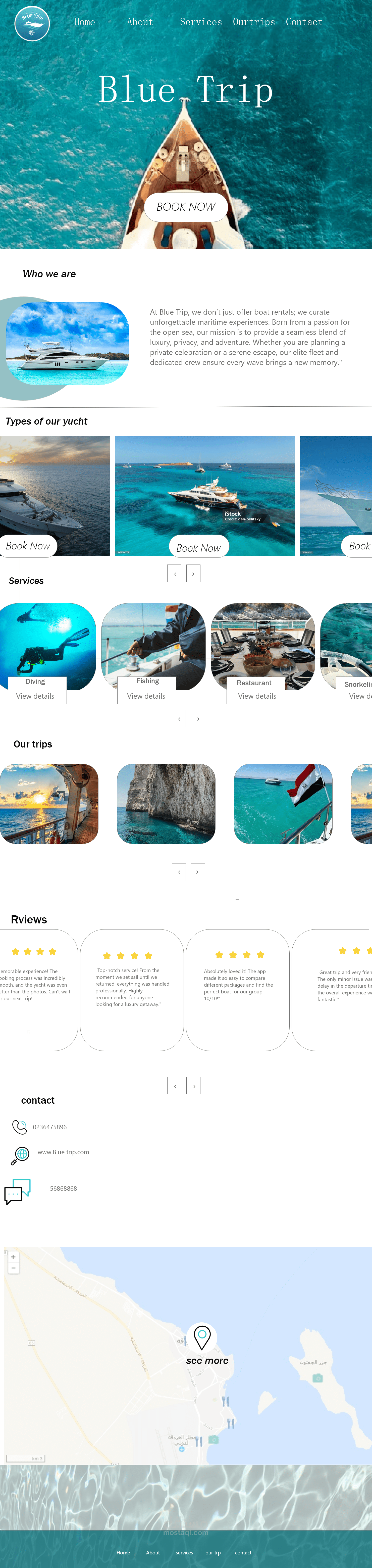 landing page for web
