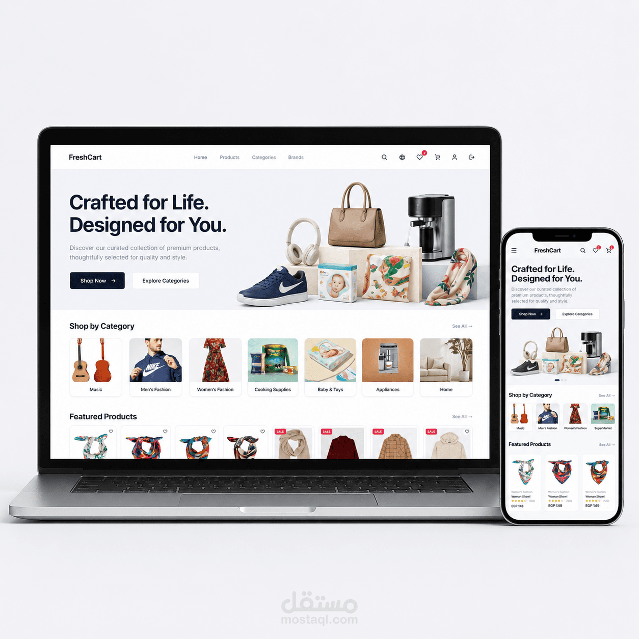 منصة تجارة إلكترونية متكاملة - Fresh Cart