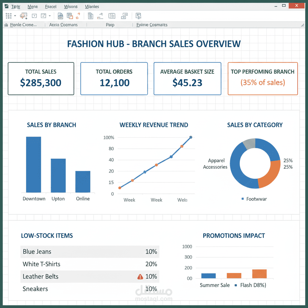 تحليل البيانات باستخدام EXCEL