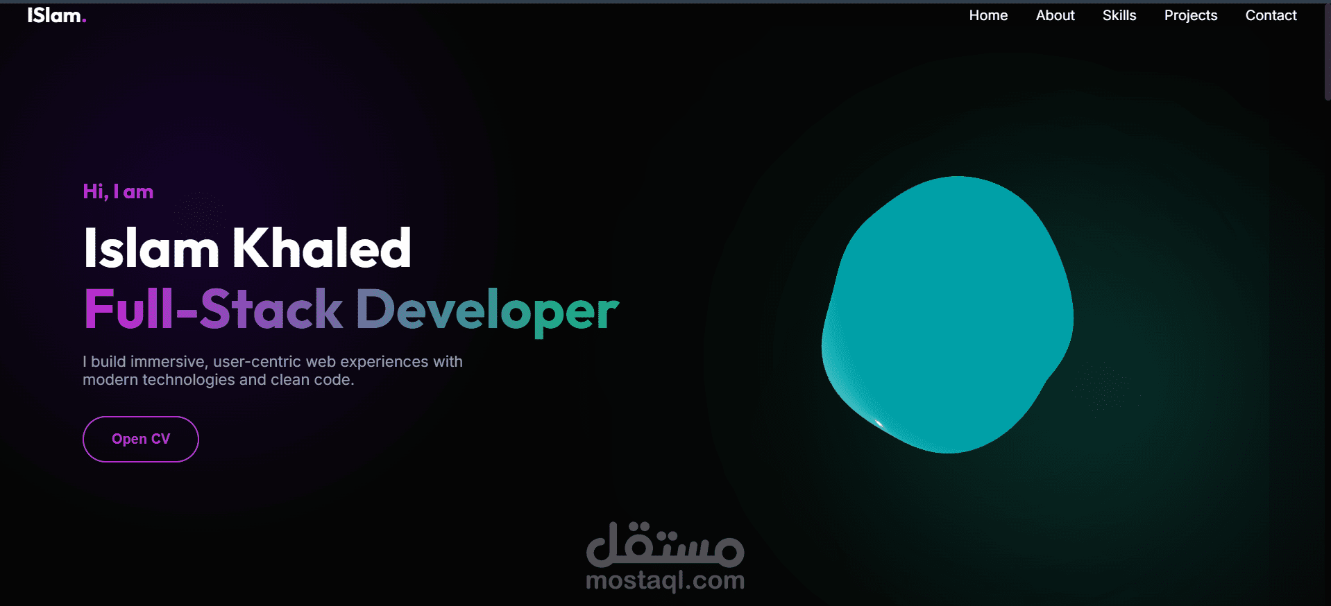 مطوّر ويب متكامل (Full-Stack Developer)