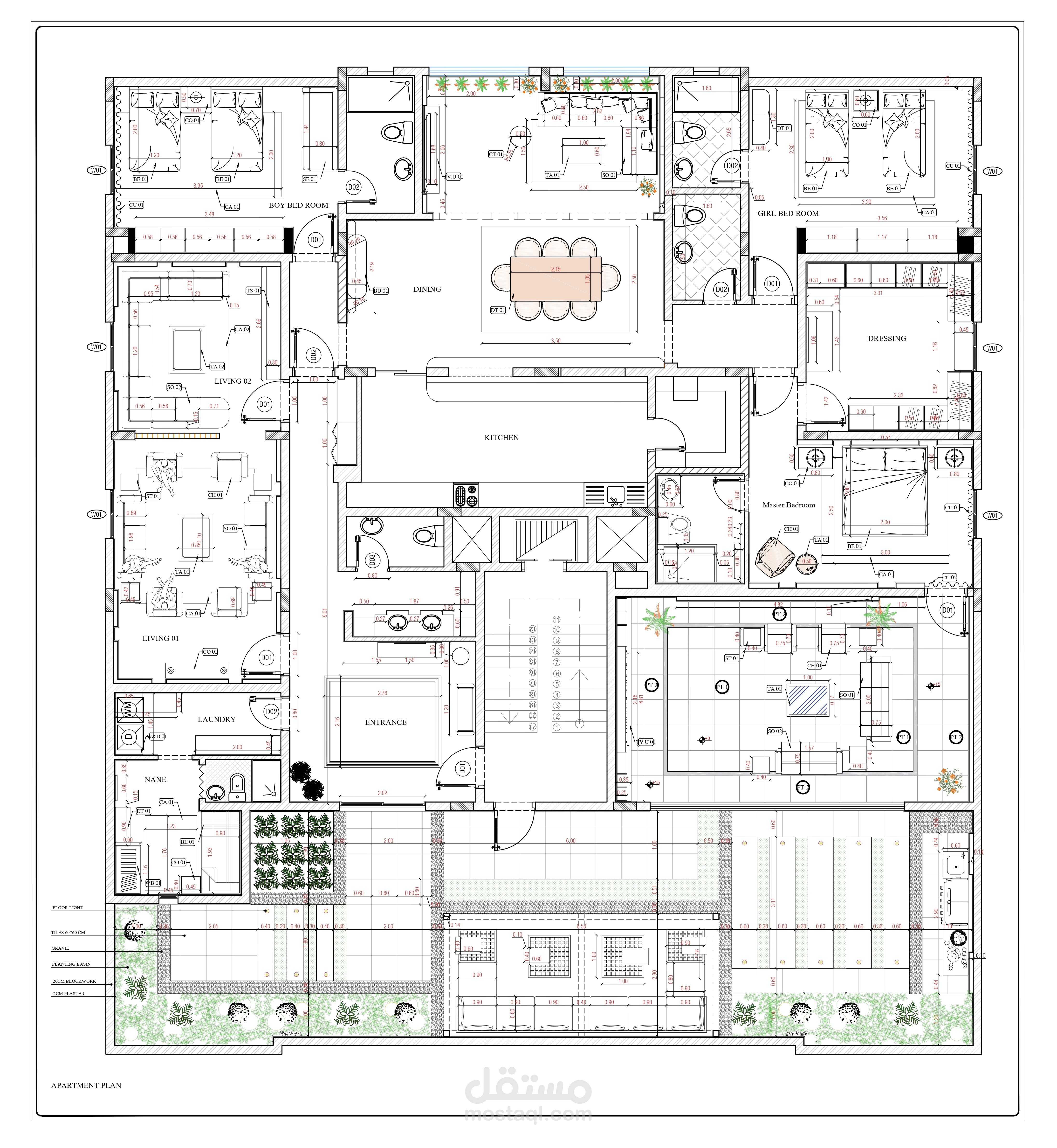 Shop drowning for apartment and landscape
