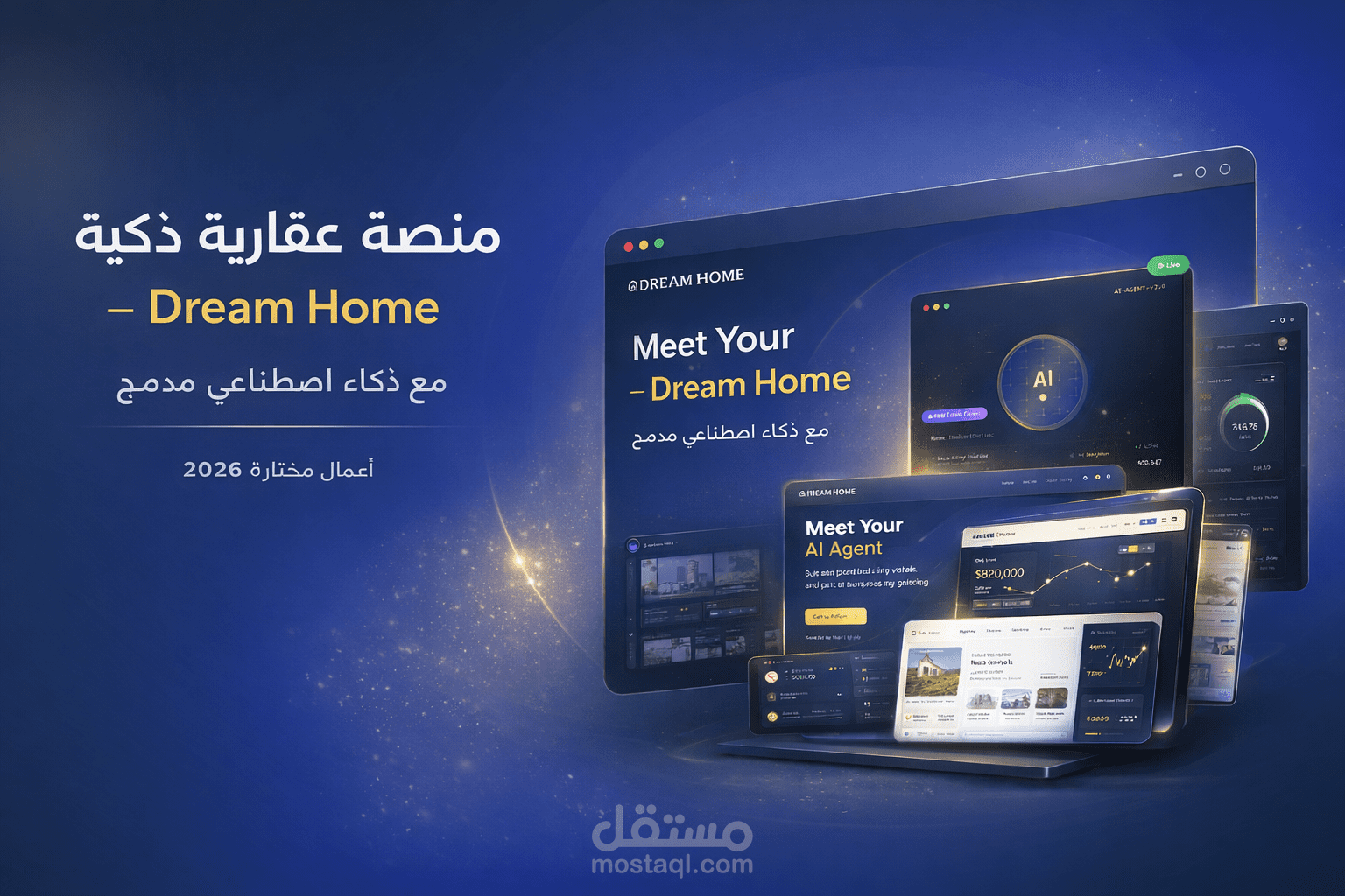 منصة عقارية ذكية – Dream Home مع ذكاء اصطناعى مدمج