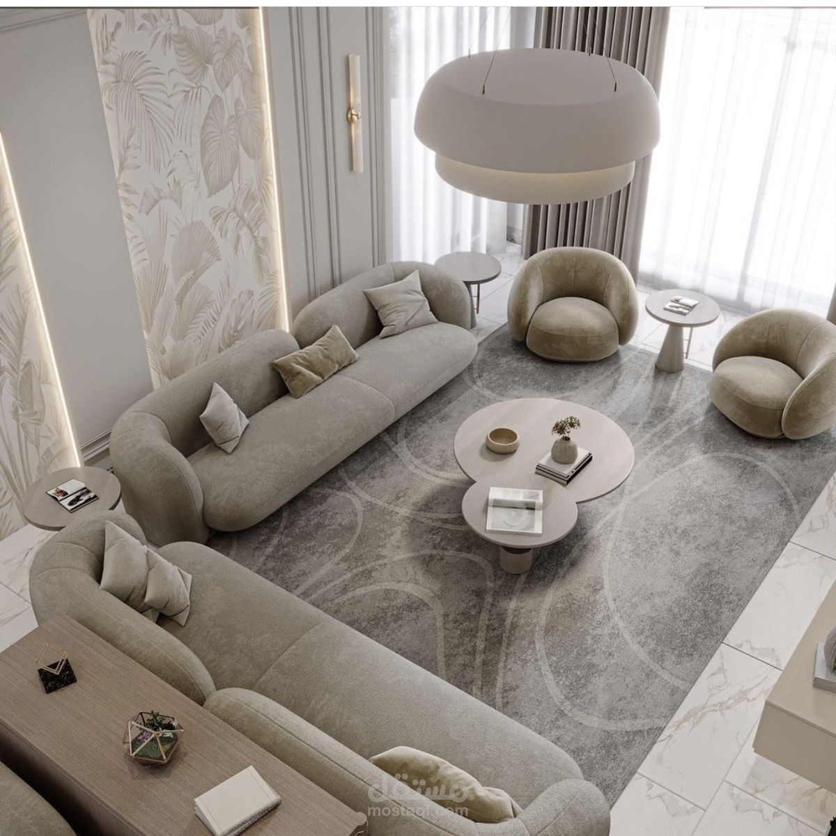 Reception hall design