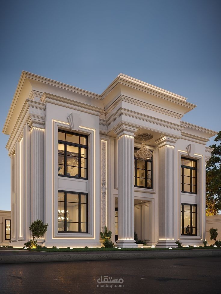 classic)Architectural facade design)