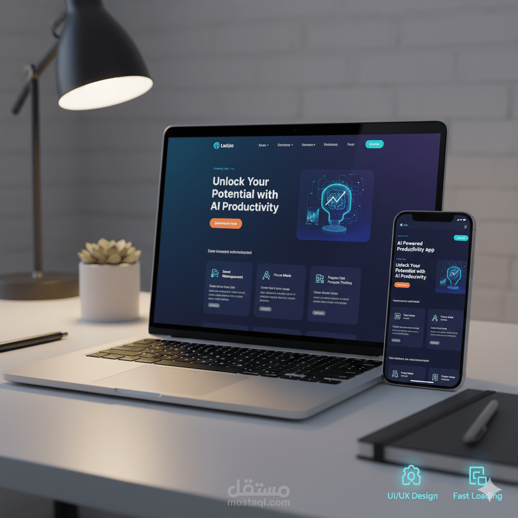 تصميم صفحة هبوط (Landing Page) احترافية لزيادة مبيعات منتج رقمي