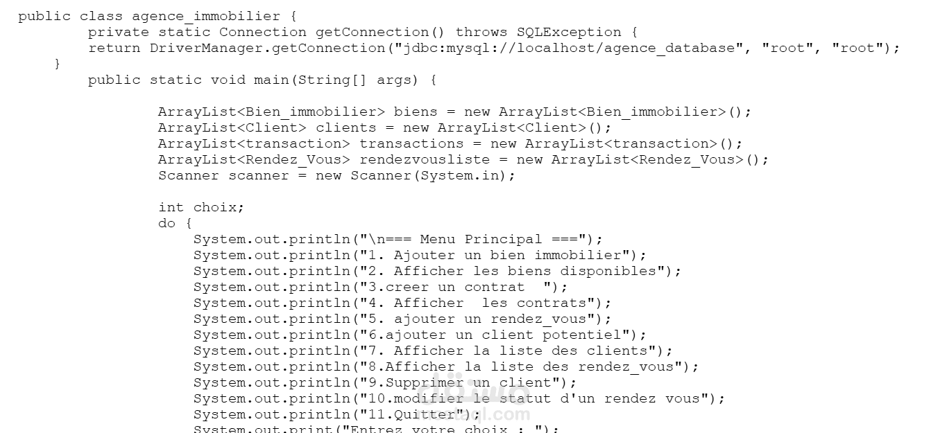 Application gestion d'agence immobiliere