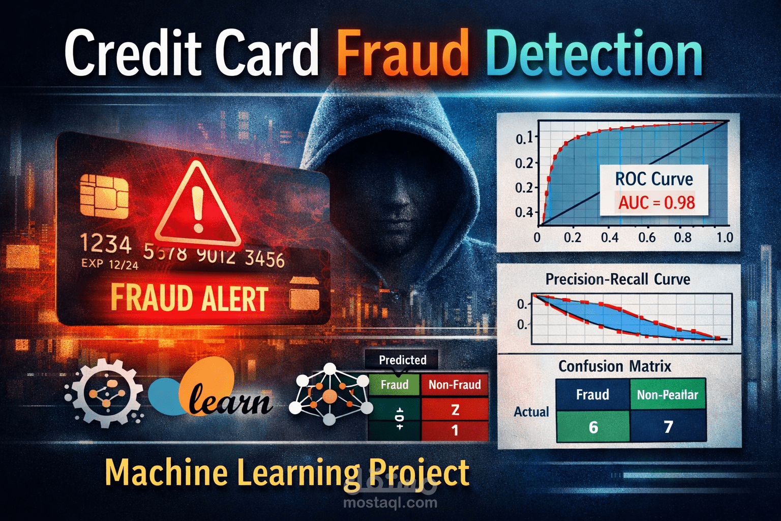 اكتشاف عمليات الاحتيال في بطاقات الائتمان باستخدام تقنيات تعلم الآلة والتصويت التجميعي (Soft Voting)