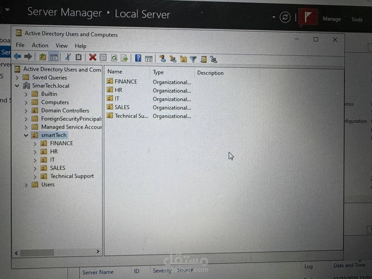 Active Directory and windows server