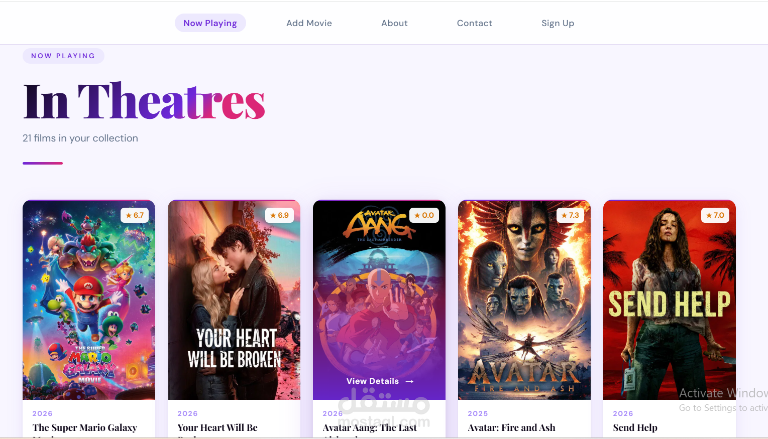 Movie Collection Manager – React CRUD App